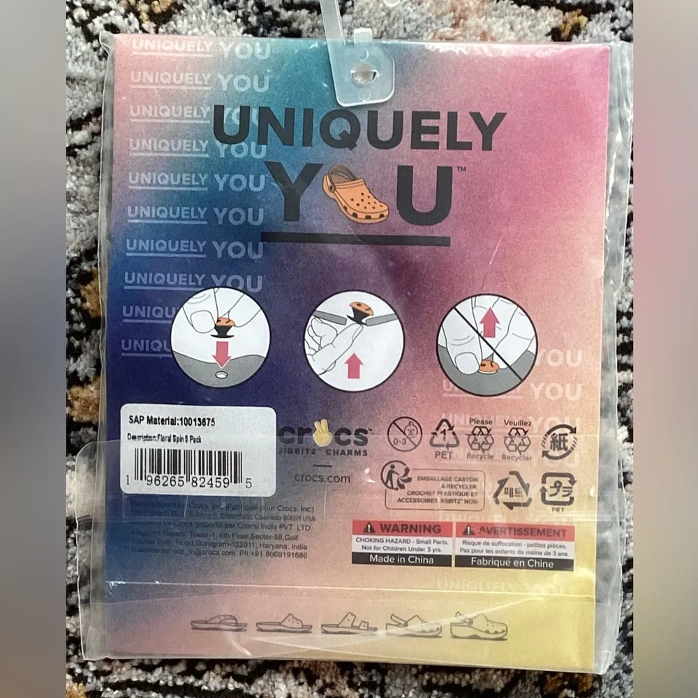 CROCS Jibbitz Uniquely You Floral Charm - Picture 2 of 4